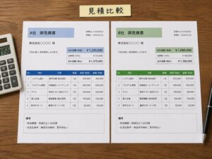 相見積もり・比較イメージ